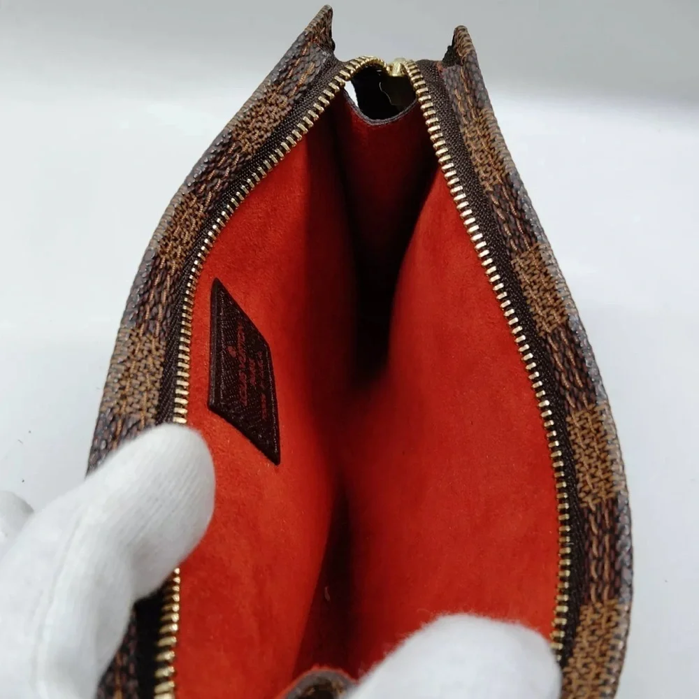 Louis Vuitton LV Accessory pouch Bucket pouch Brown Damier